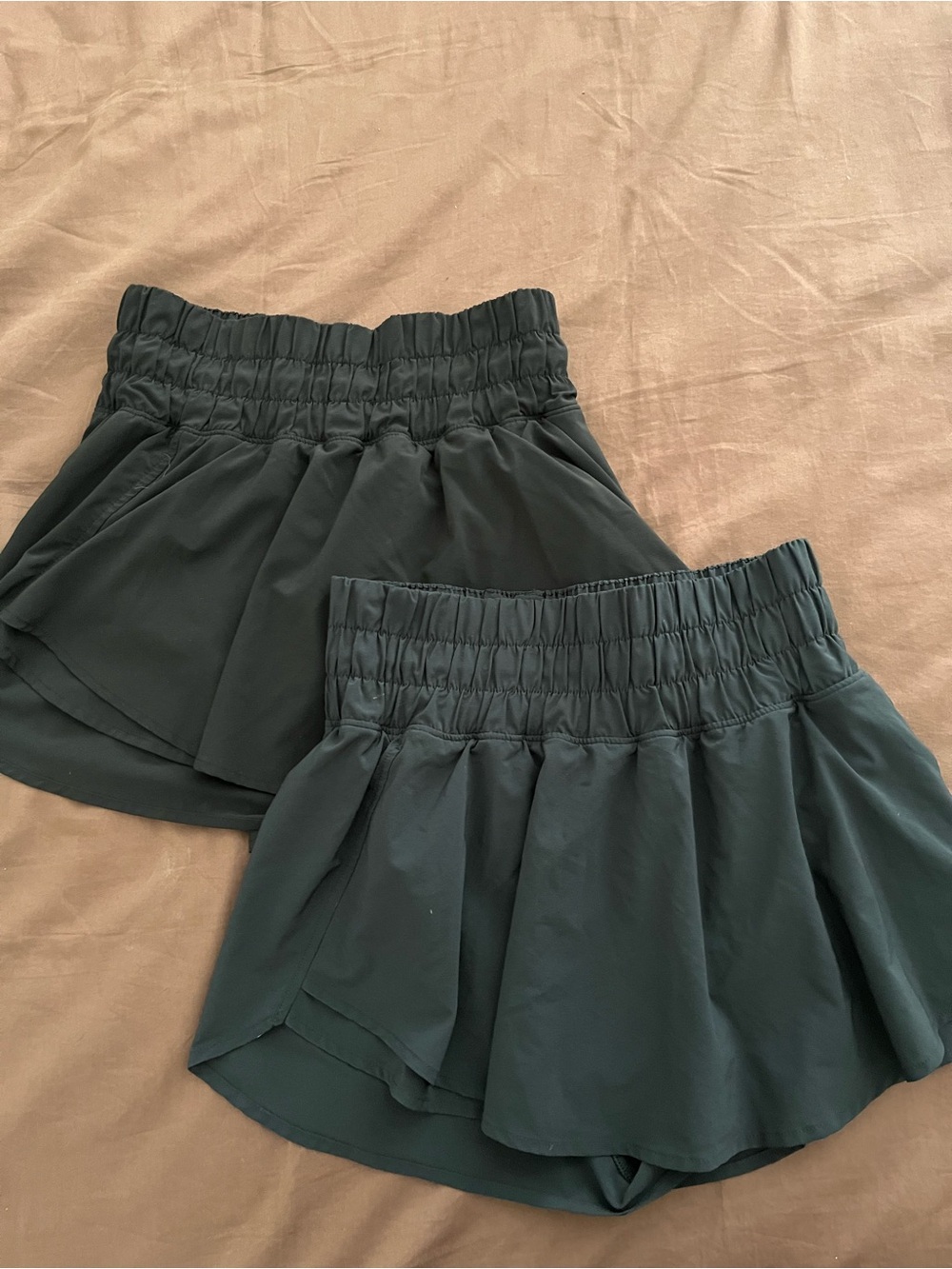 Set of two CRZ YOGA Athletic Skort-Style Shorts